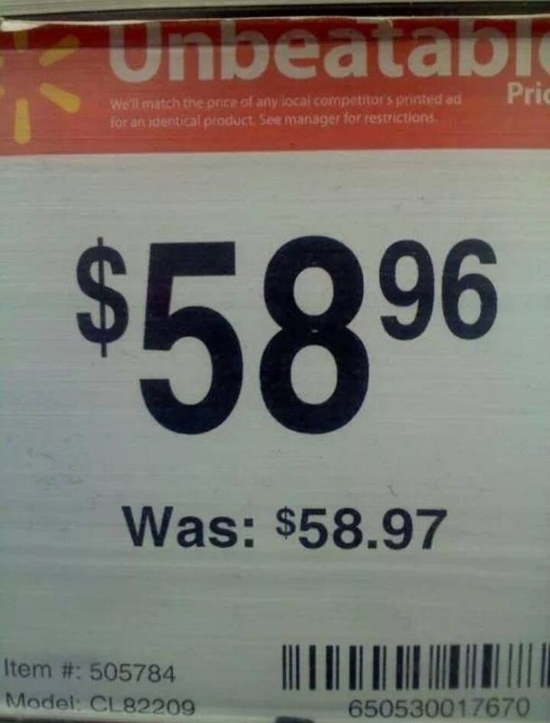 Wow Walmart is going full out out cheap this year!