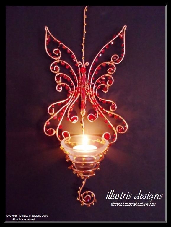 Butterfly candle holder