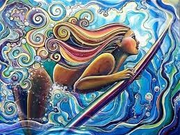 the surfer in the wave 