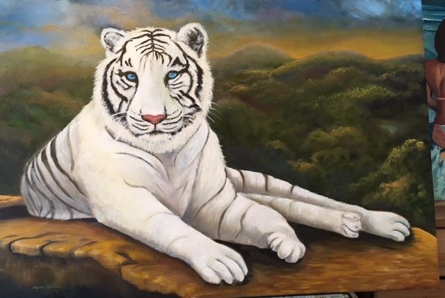 HEAR ME ROAR (COMPLETED NOW AND FRAMED