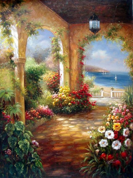 " THE GARDEN NEAR THE SEA "
