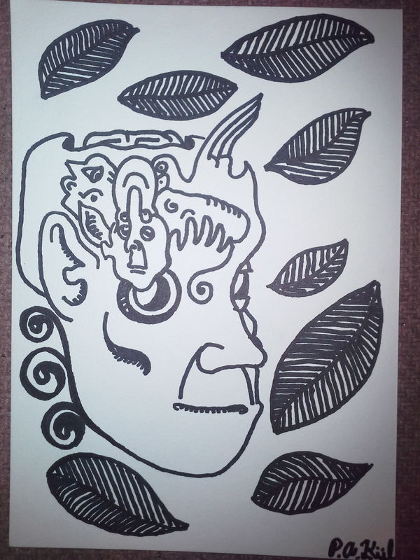 Dreaming through the leaves! 