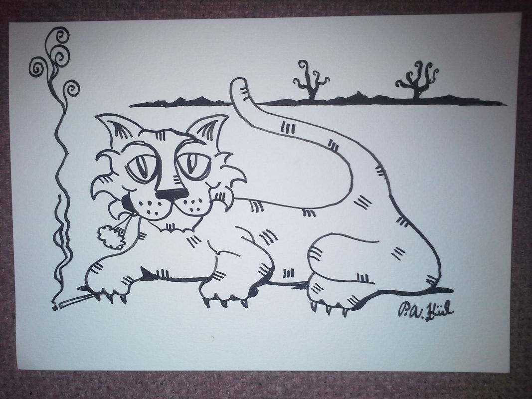 Smoking cat! 