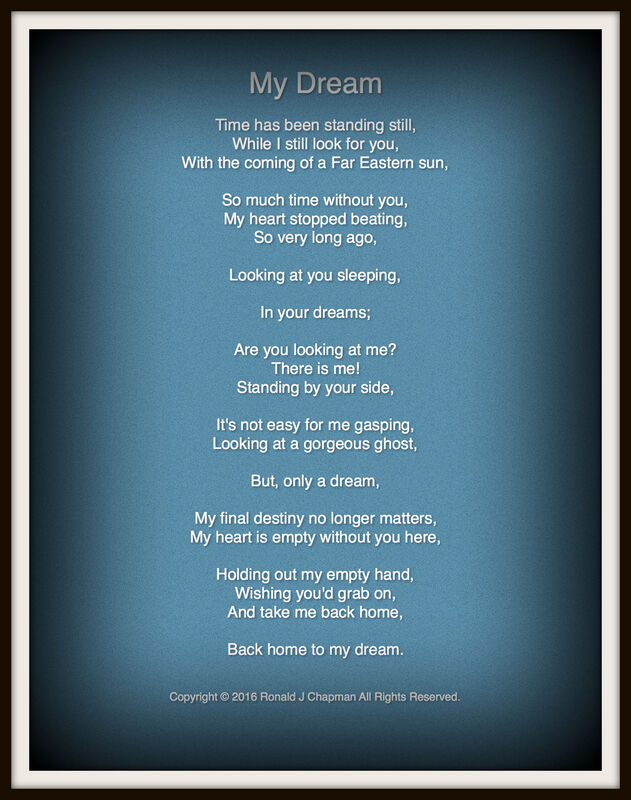 My Dream Poem By Ron Chapman