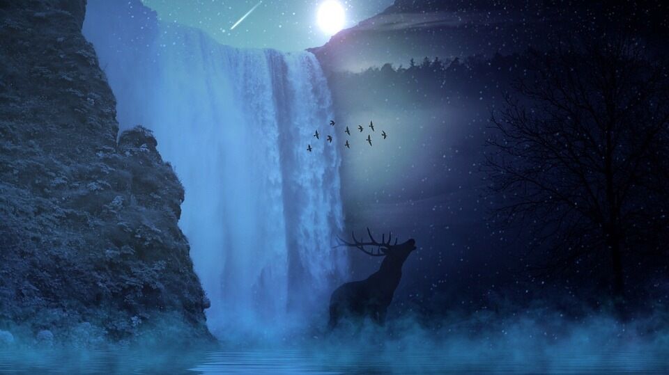 BUCK MOON IN THE SKY