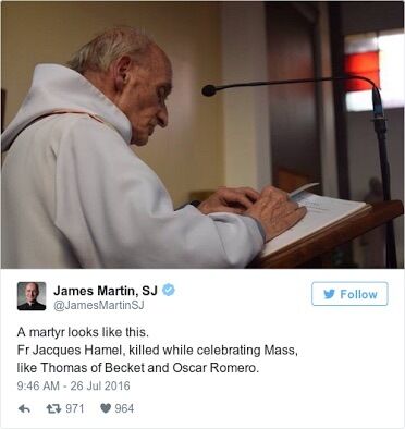 In memory of Father Jacques Hamel 