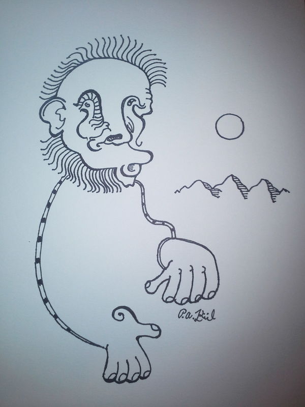 Monkey bird man!