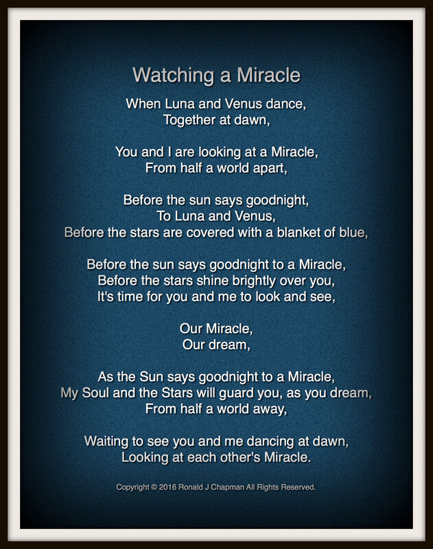   Watching a Miracle