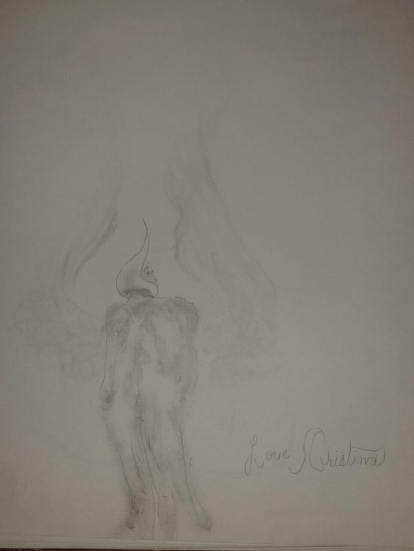 Candle light girl