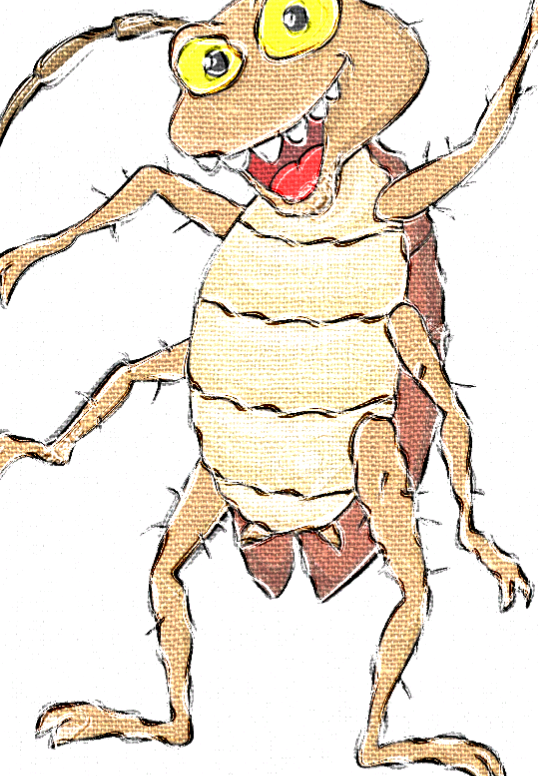 Cockroaches at my neighbor's house.