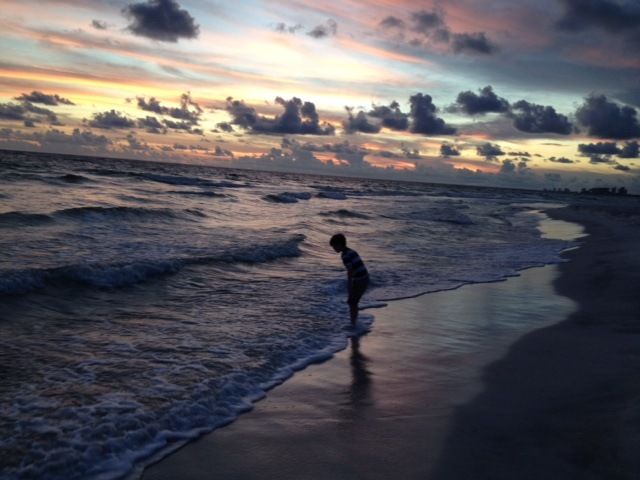 Tiptoeing Through The Surf