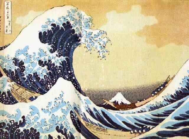 Hokusai&#039;s Great Wave (after the Tokyo tsunami in 2011)