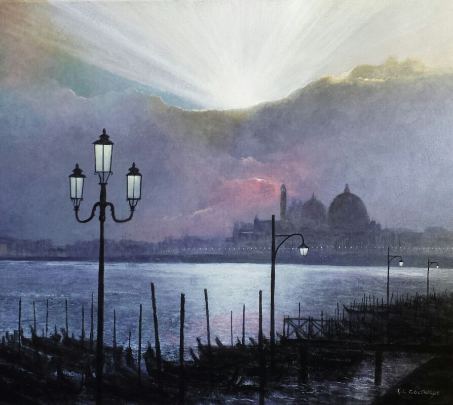 VENICE AS THE SUN GOES DOWN