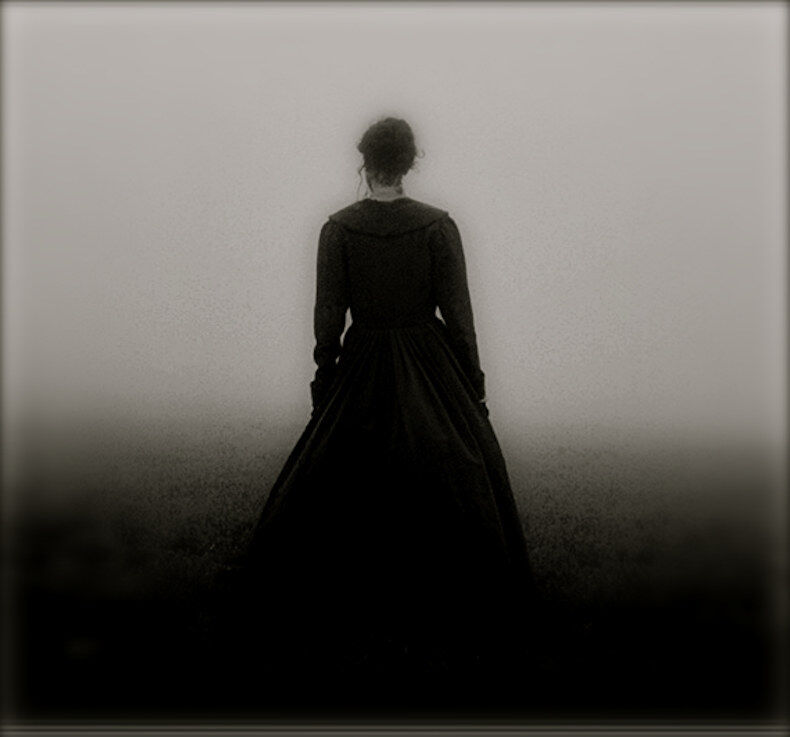 Black fur coat...