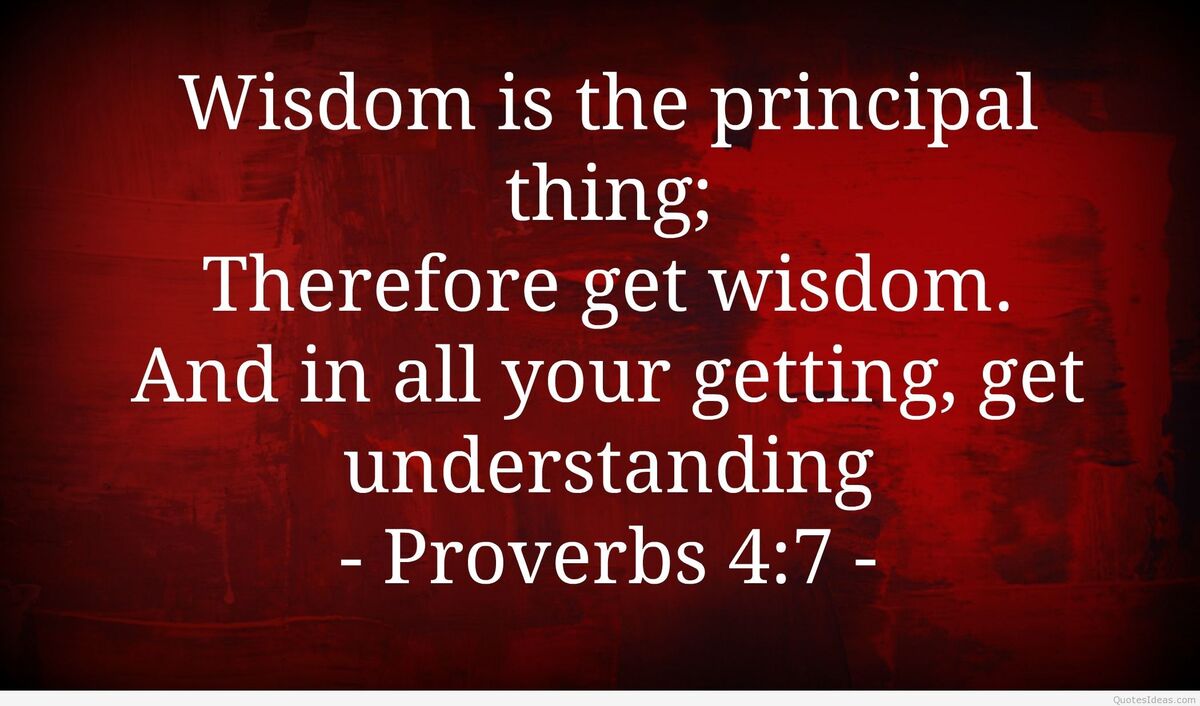 To wisdom
