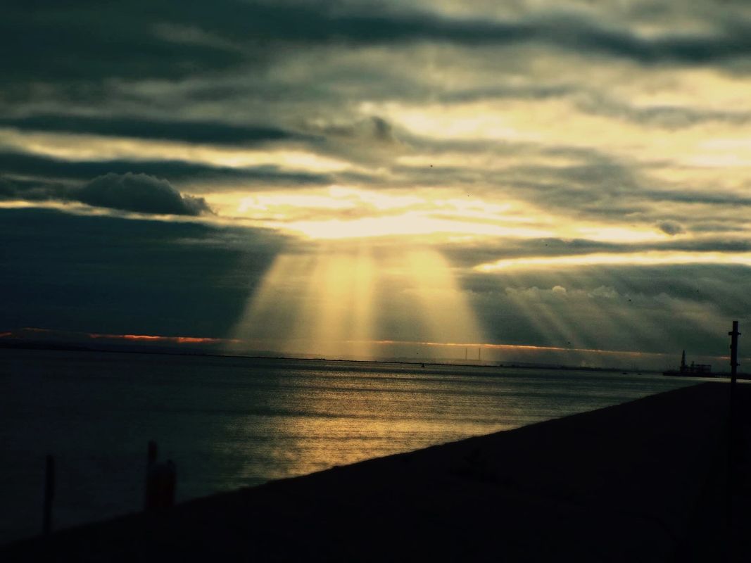 Sunset on the beach