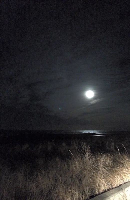 THE MOON OVER CAPE COD BAY