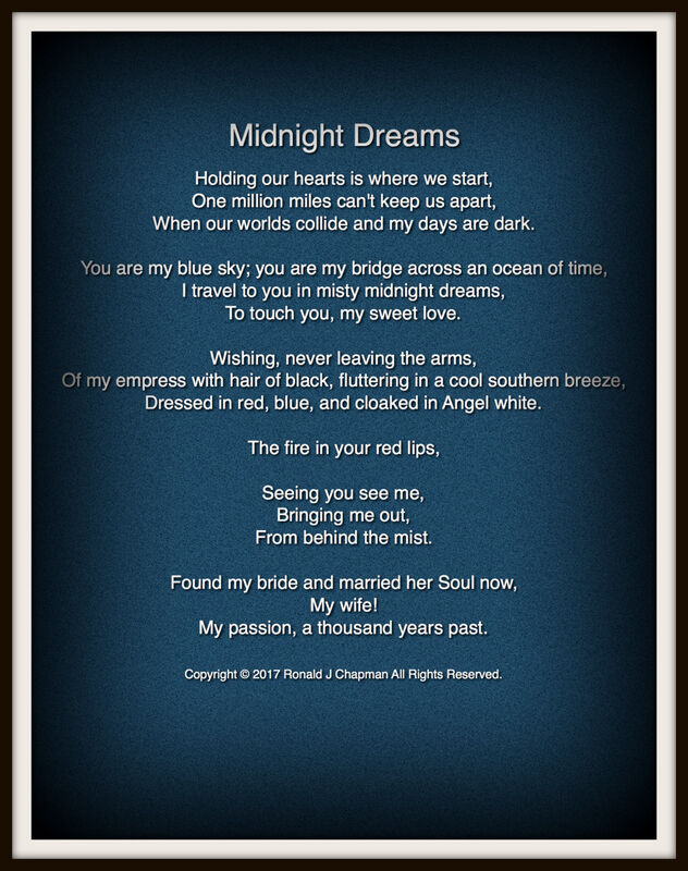 Midnight Dreams Poem By Ron Chapman