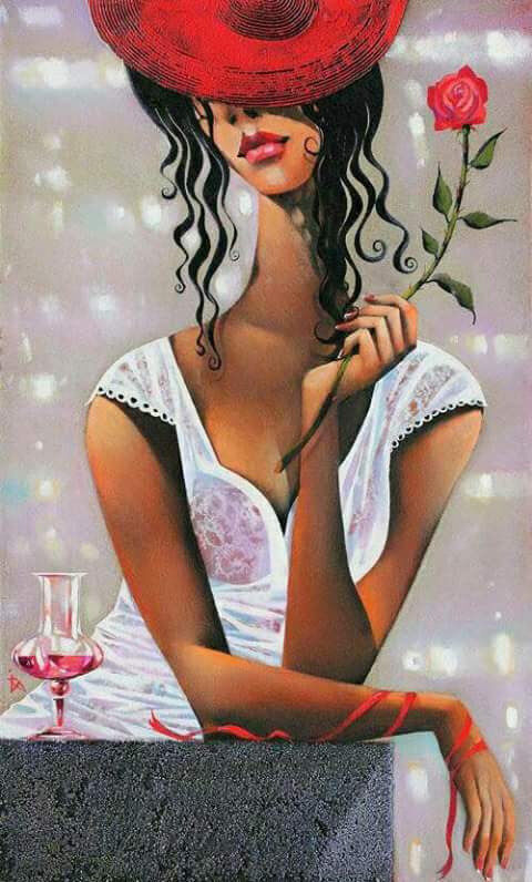 A rose and a glass of LoVe