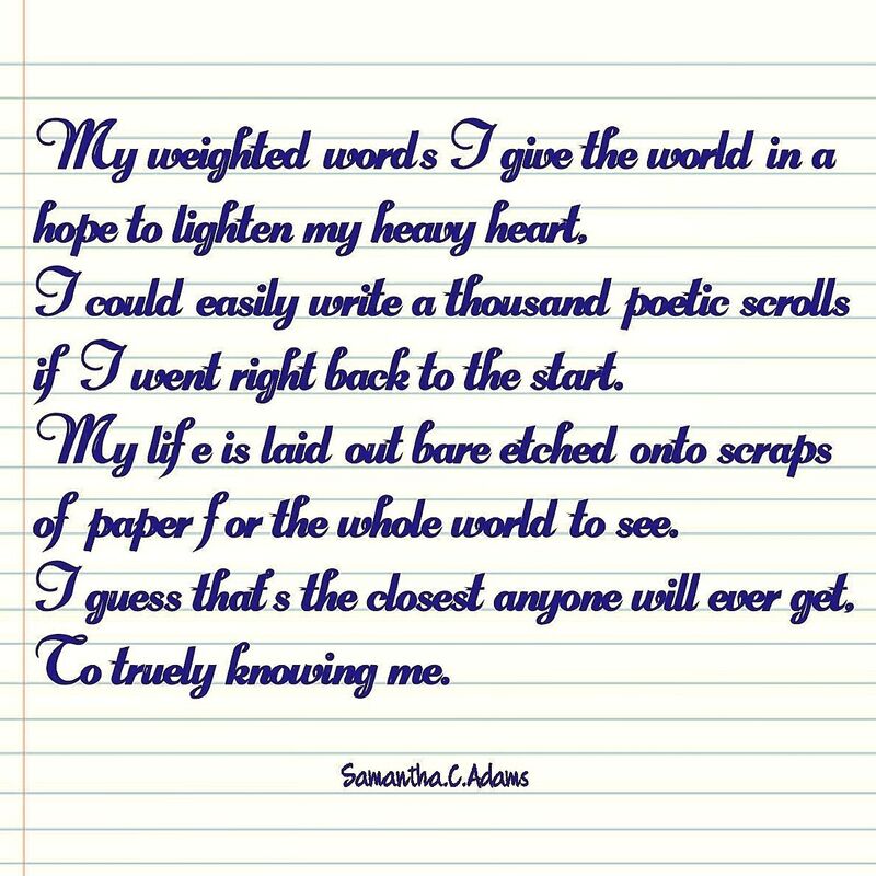 The reality of a tearful poet.