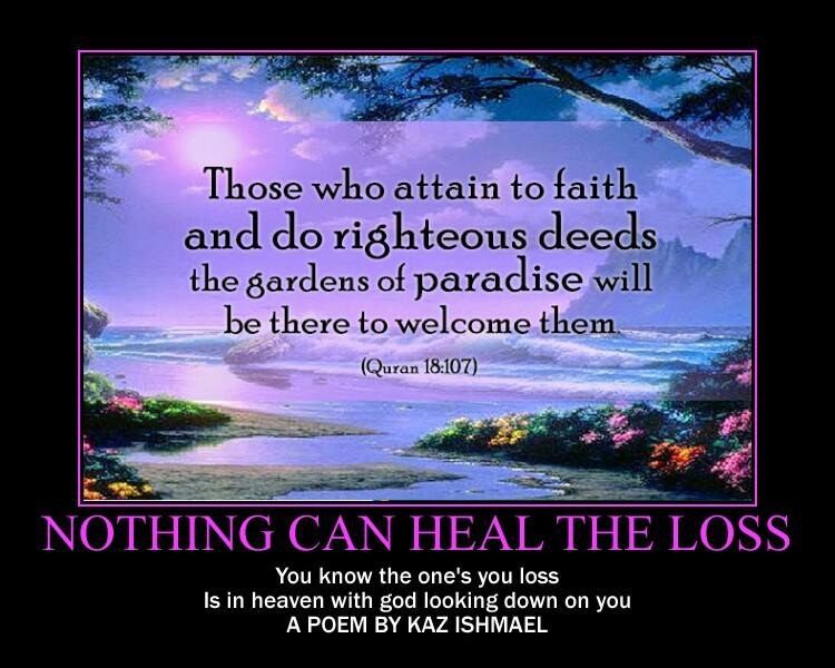 Nothing can heal the loss