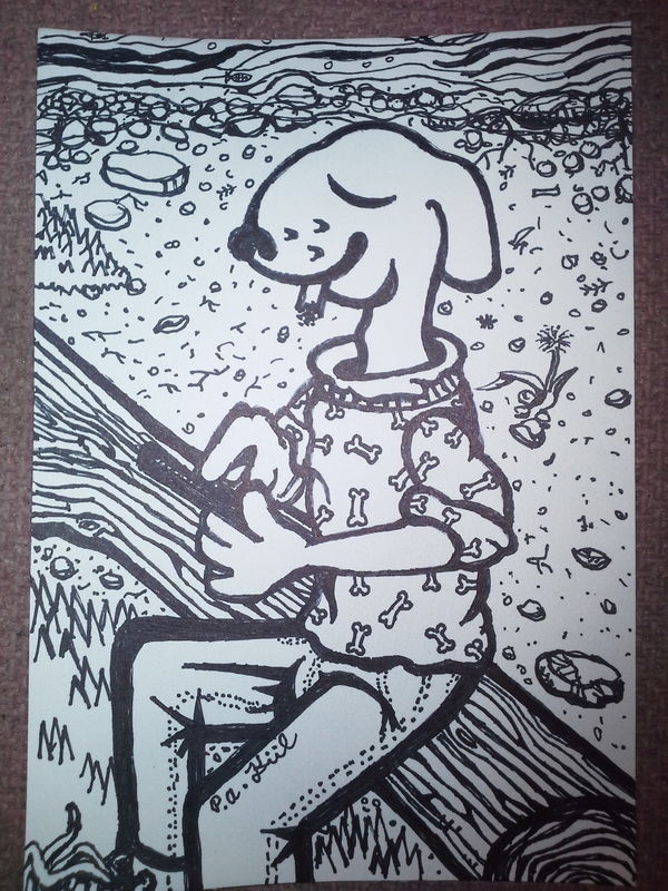 Dog on phone! 