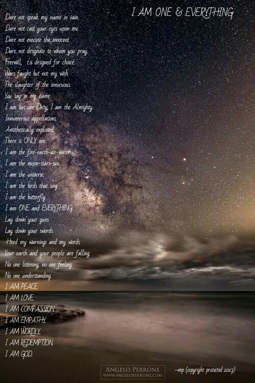 I AM ONE &amp; EVERYTHING 