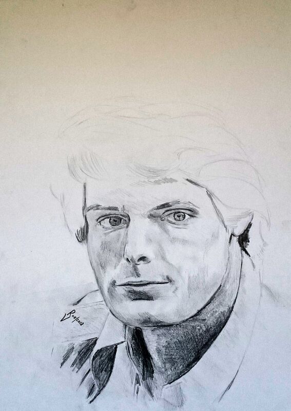 Unfinished &quot;Christopher Reeve&quot; Portrait.