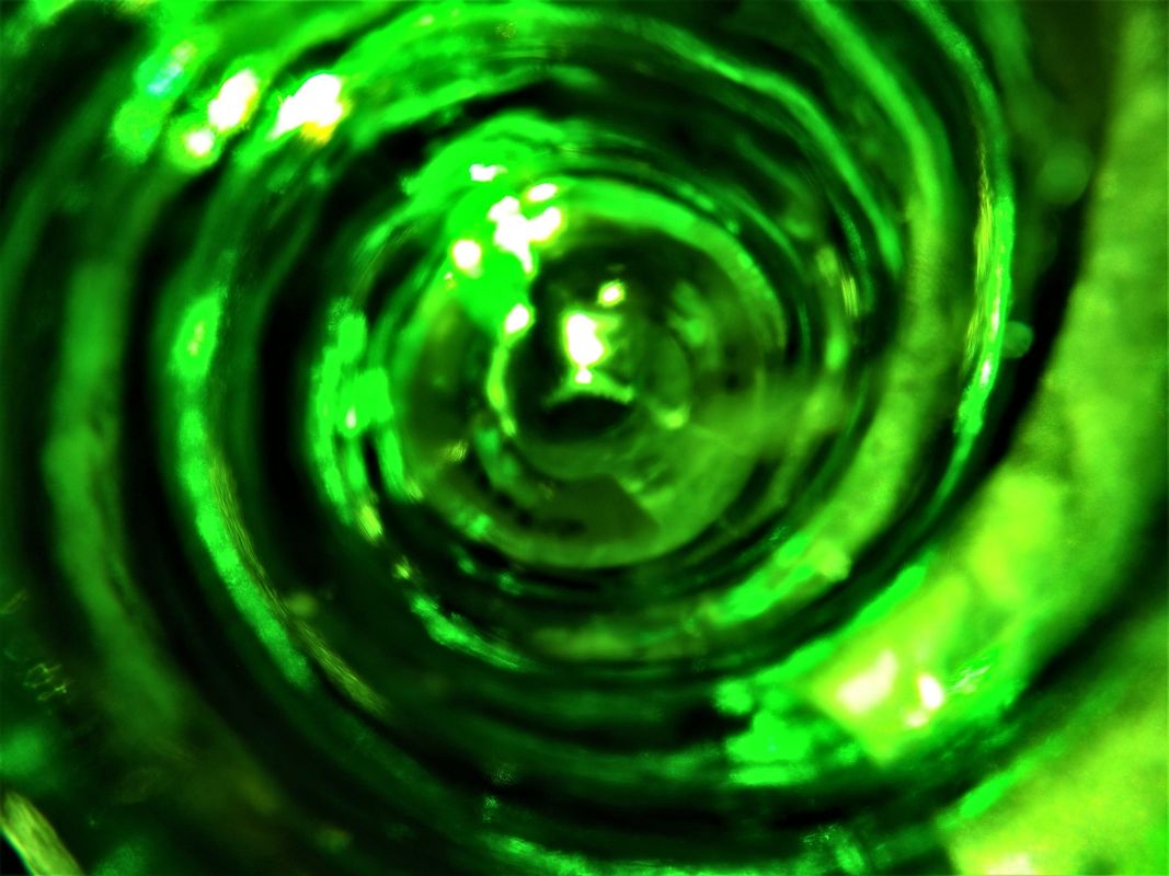 Green Glass Bottle