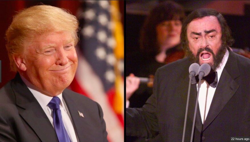 WHAT? TRUMP FRIENDS WITH PAVAROTTI