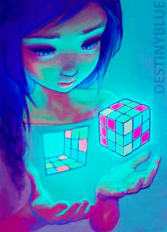 My heart, the rubik's cube