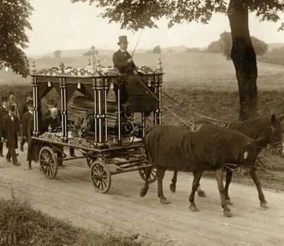 Procession to a grave