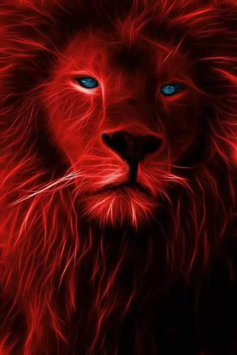 A red lion