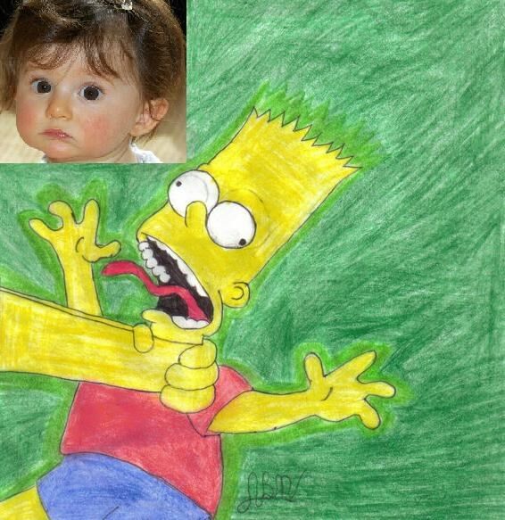 Bart Simpson and the Little Girl