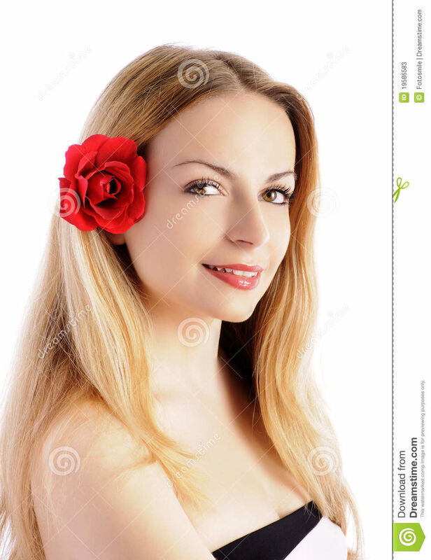 THE GIRL WITH A ROSE IN HER HAIR