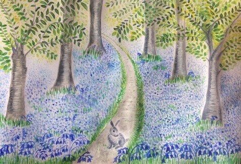 bunny in the bluebells 