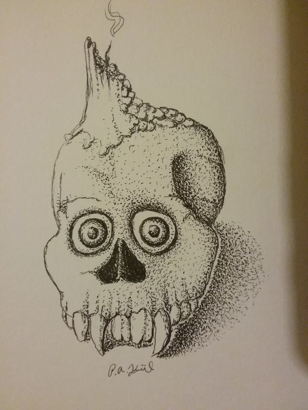 Candle skull