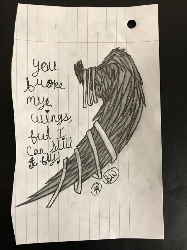 You broke my wings, but I can still fly!