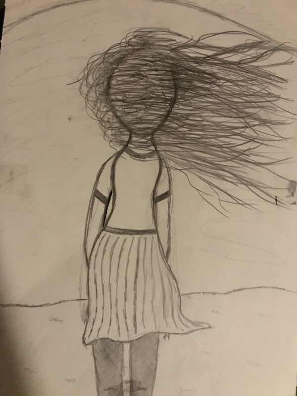 Girl in the wind