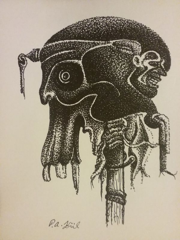 Weird Skull on a stick 