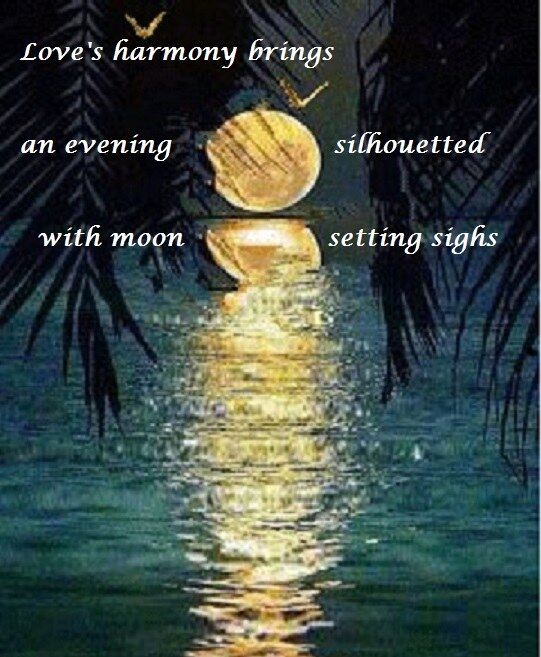 Moon Setting Sighs (5/7/5)