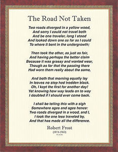 The road not taken - an ode