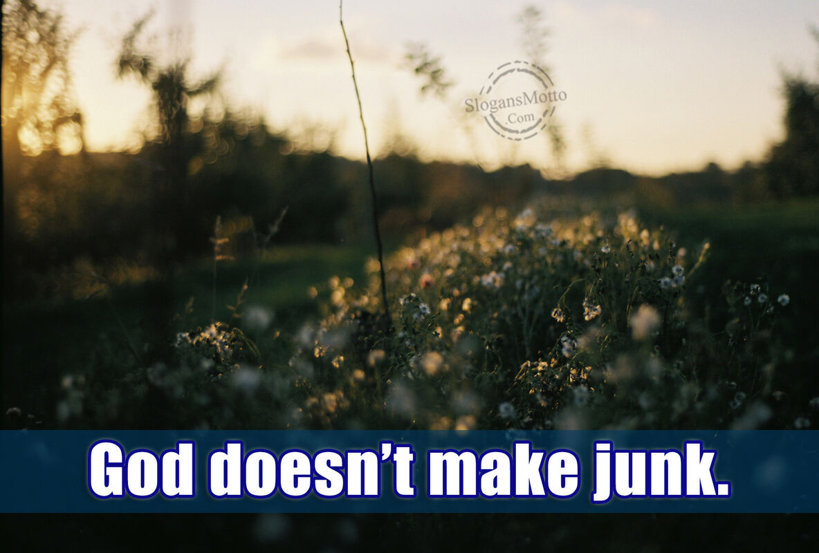 "God Doesn't Make Junk!"