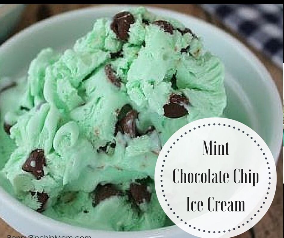 Mint Chocolate chip ice cream