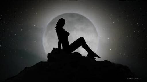 The big round moon 