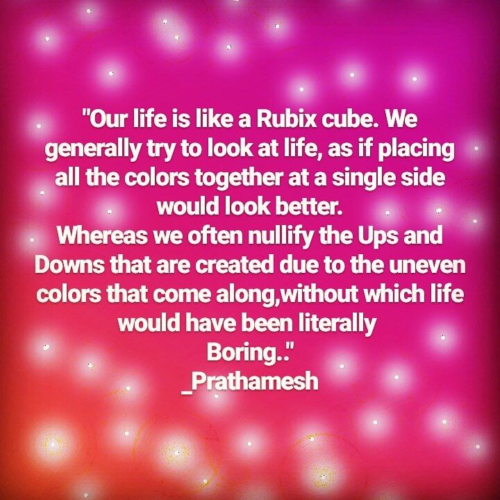 Rubix Cube (Quote)