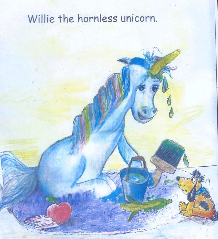 Wille the hornless unicorn