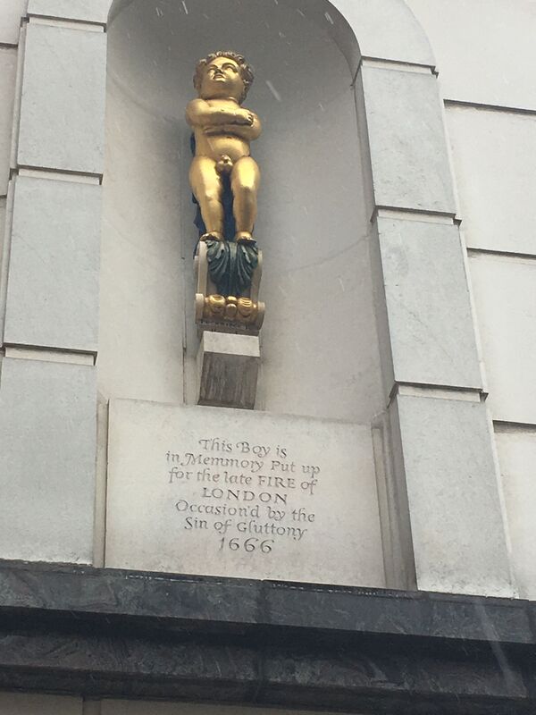 THE GOLDEN BOY OF PYE CORNER, Giltspur St, London EC1A 9DD