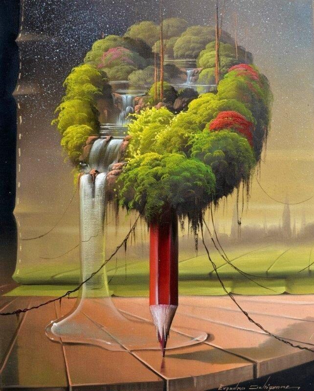 Pen and me. Conceive