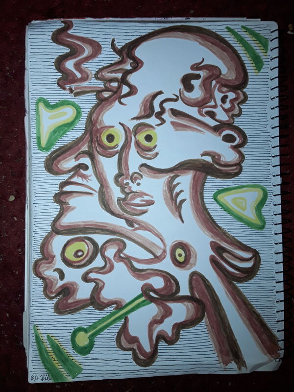 Brown doodle 